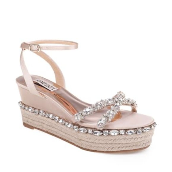 Badgley Mischka Shoes - Badgley Mischka Silvie Espadrille Wedge size 8